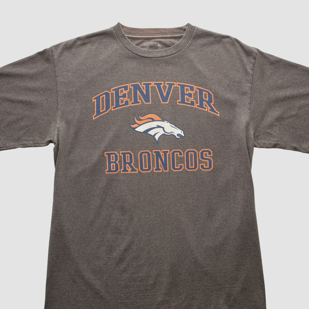 Denver Broncos NFL 2010s T-shirt Dark Heather Gray Vintage
