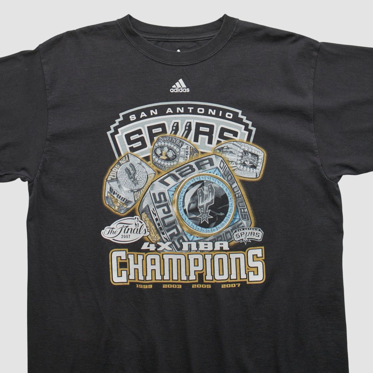 San Antonio Spurs 2007 T-shirt Black Vintage