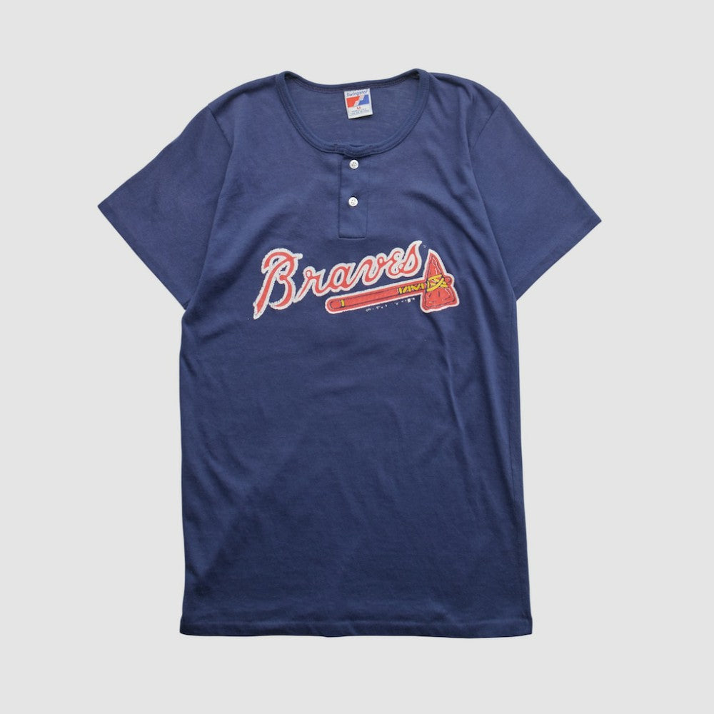 Atlanta Braves Swingster 90s T-shirt - Navy - S by Fanatics Real Vintage T-shirts