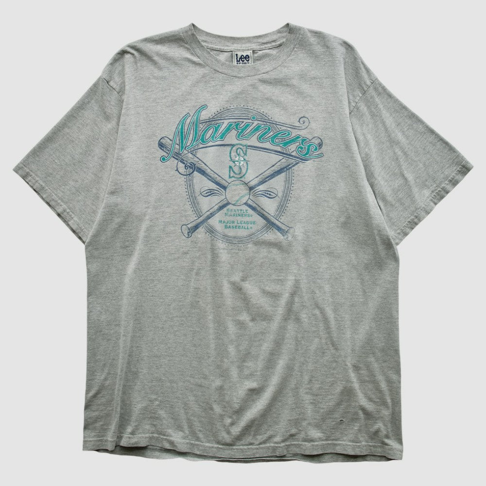 Seattle Mariners Lee Apparel 2001 T-shirt - Heather Gray - L by Fanatics Real Vintage T-shirts