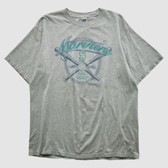 Seattle Mariners Lee Apparel 2001 T-shirt - Heather Gray - L by Fanatics Real Vintage T-shirts
