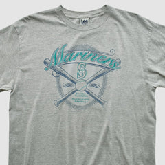 Seattle Mariners Lee Apparel 2001 T-shirt - Heather Gray - L by Fanatics Real Vintage T-shirts