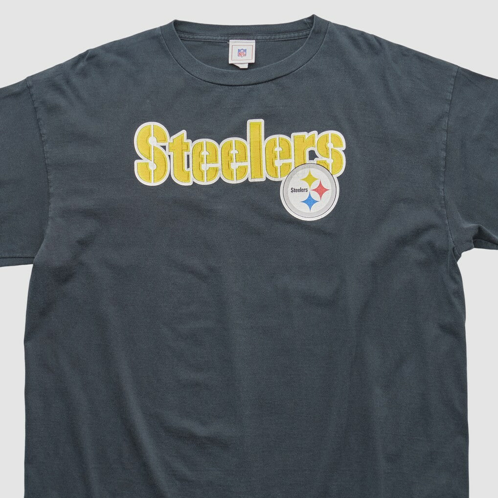 Pittsburgh Steelers NFL 2000s Long Sleeve T-shirt Charcoal Vintage