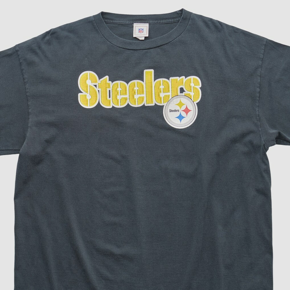 Pittsburgh Steelers NFL 2000s Long Sleeve T-shirt Charcoal Vintage