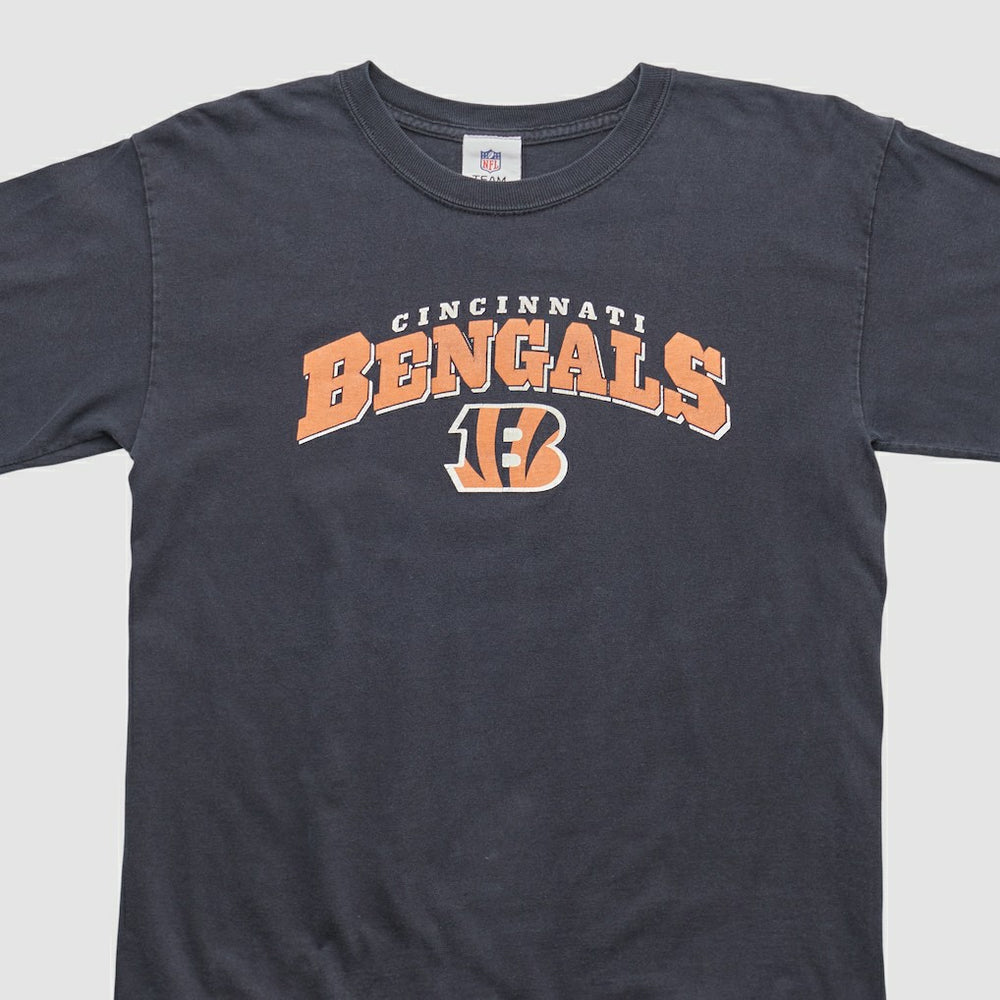Cincinnati Bengals NFL 2010s Long Sleeve T-shirt Charcoal Vintage