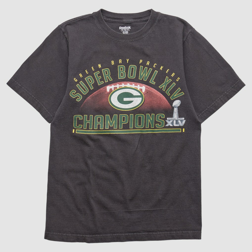Green Bay Packers Reebok 2011 T-shirt Black Vintage