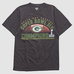 Green Bay Packers Reebok 2011 T-shirt Black Vintage