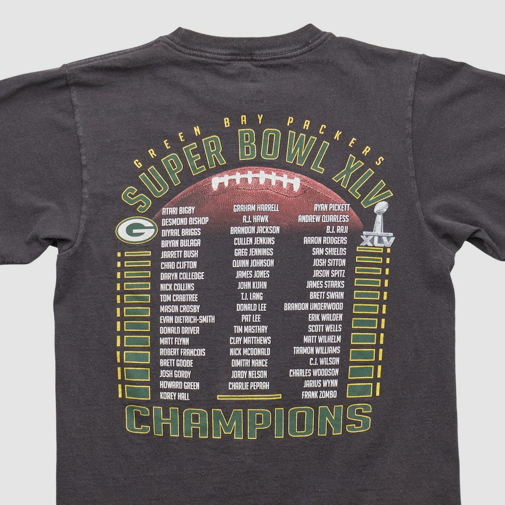 Green Bay Packers Reebok 2011 T-shirt Black Vintage