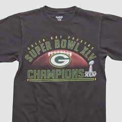 Green Bay Packers Reebok 2011 T-shirt Black Vintage