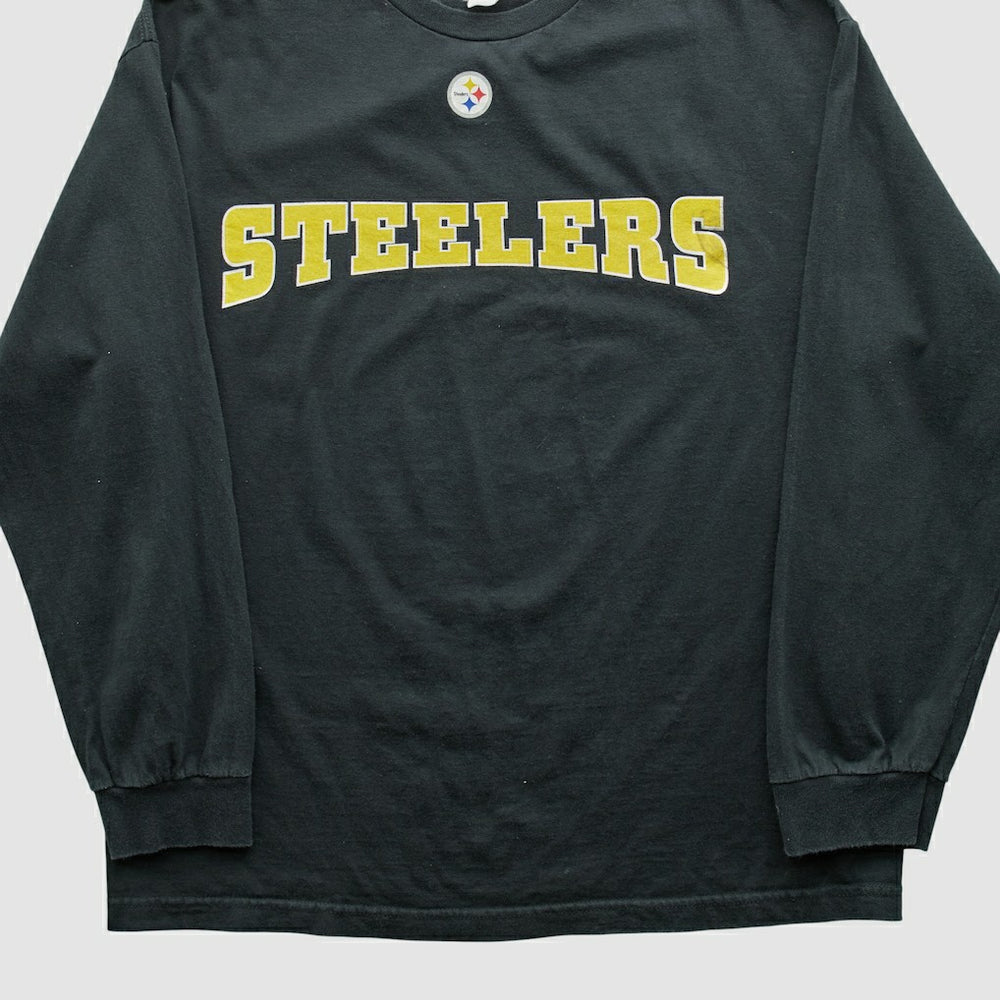 Pittsburgh Steelers NFL 2000s Long Sleeve T-shirt Black Vintage