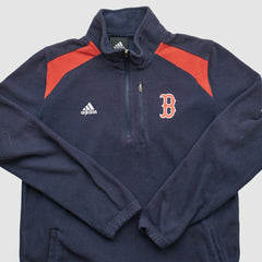 Boston Red Sox Adidas 2010s 1/4 Zip Sweatshirt - Navy - XS by Fanatics Real Vintage Sweatshirts