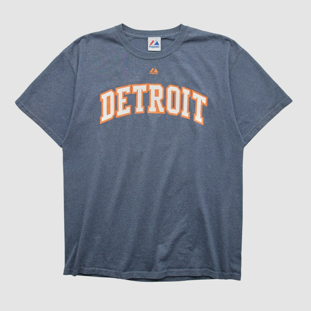 Detroit Tigers Majestic 2010s T-shirt - Blue - M by Fanatics Real Vintage T-shirts
