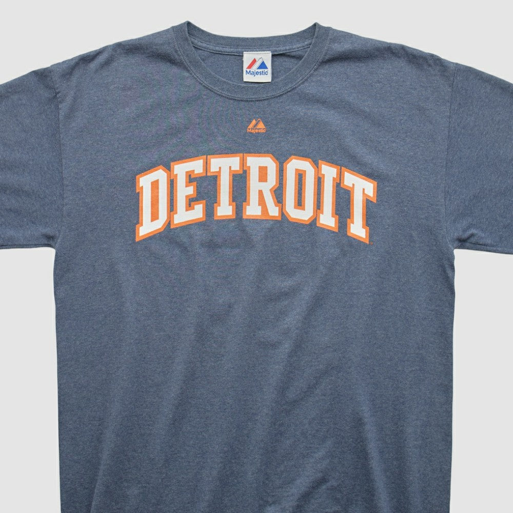 Detroit Tigers Majestic 2010s T-shirt - Blue - M by Fanatics Real Vintage T-shirts