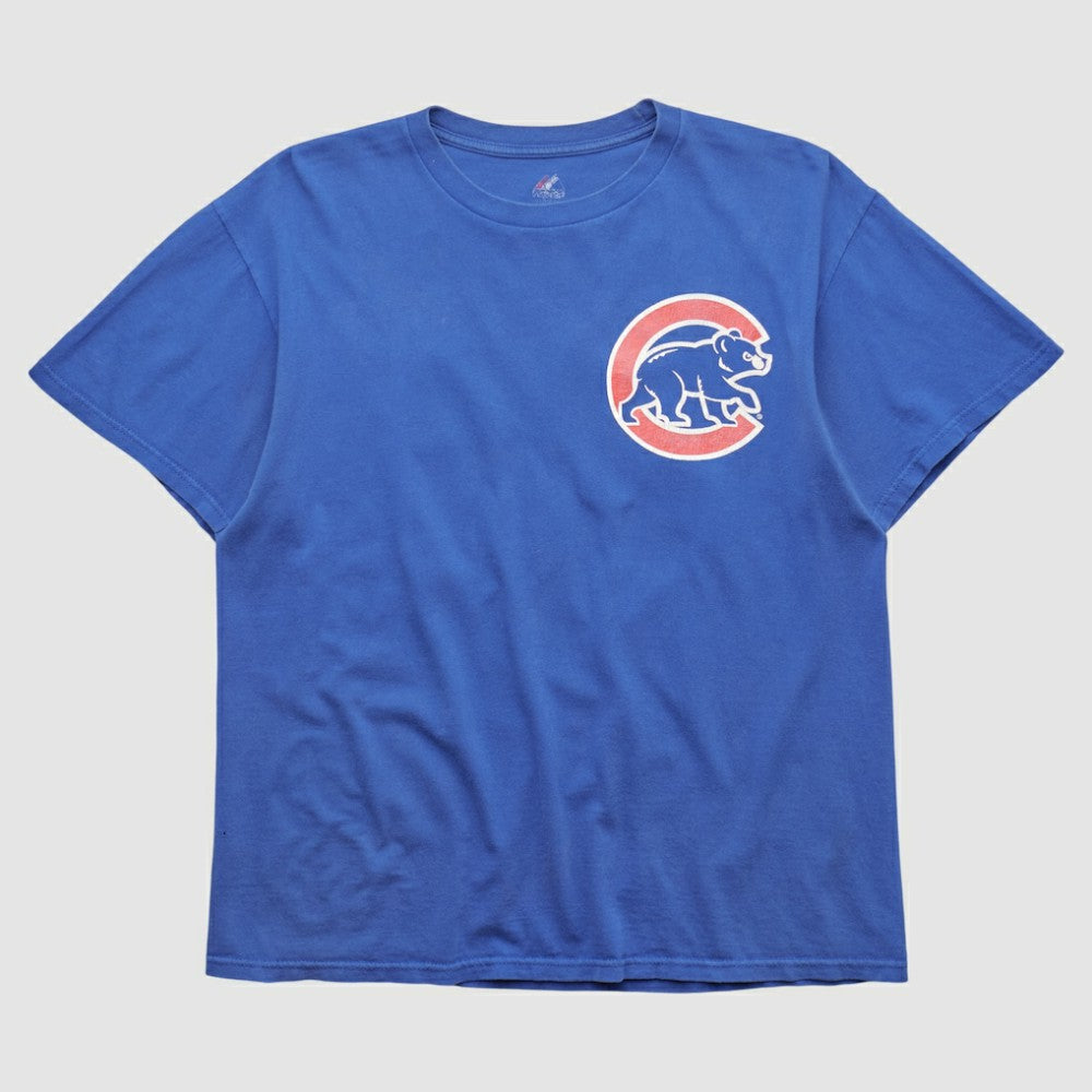 Chicago Cubs Majestic 2010s T-shirt - Blue - M by Fanatics Real Vintage T-shirts