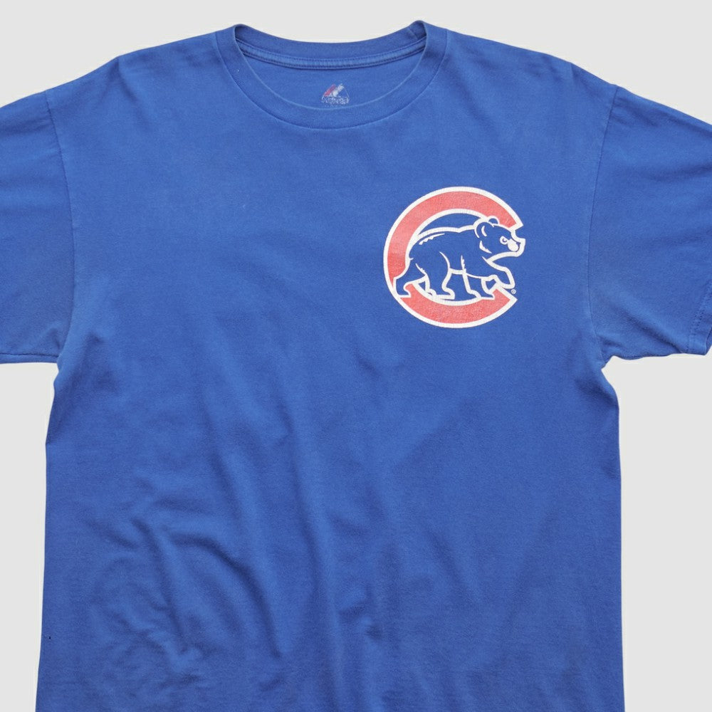 Chicago Cubs Majestic 2010s T-shirt - Blue - M by Fanatics Real Vintage T-shirts