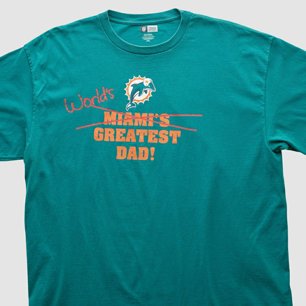 Miami Dolphins NFL 2010s T-shirt Teal Vintage