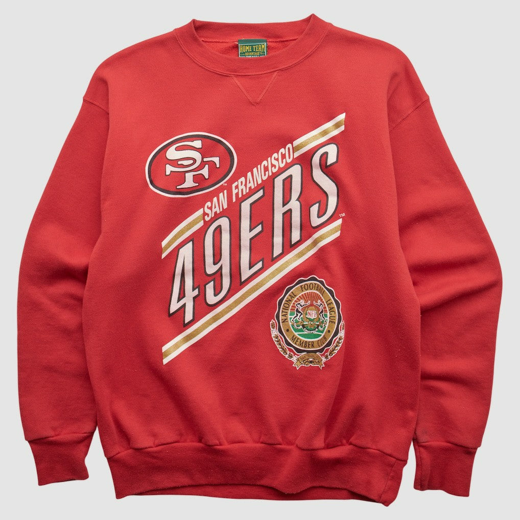 San Francisco 49ers Home Team Advantage 90s Pullover Sweatshirt Red Vintage