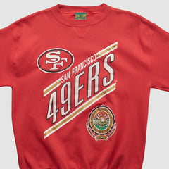 San Francisco 49ers Home Team Advantage 90s Pullover Sweatshirt Red Vintage