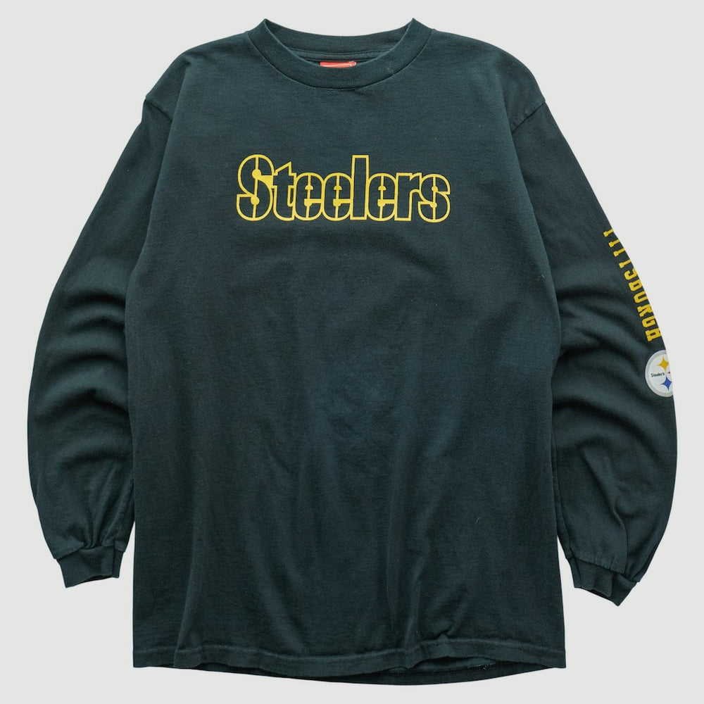 Pittsburgh Steelers NFL 2000s Long Sleeve T-shirt Black Vintage