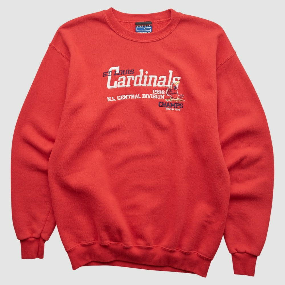 St. Louis Cardinals CS Sportswear 1996 Pullover Sweatshirt - Red - M by Fanatics Real Vintage Pullover