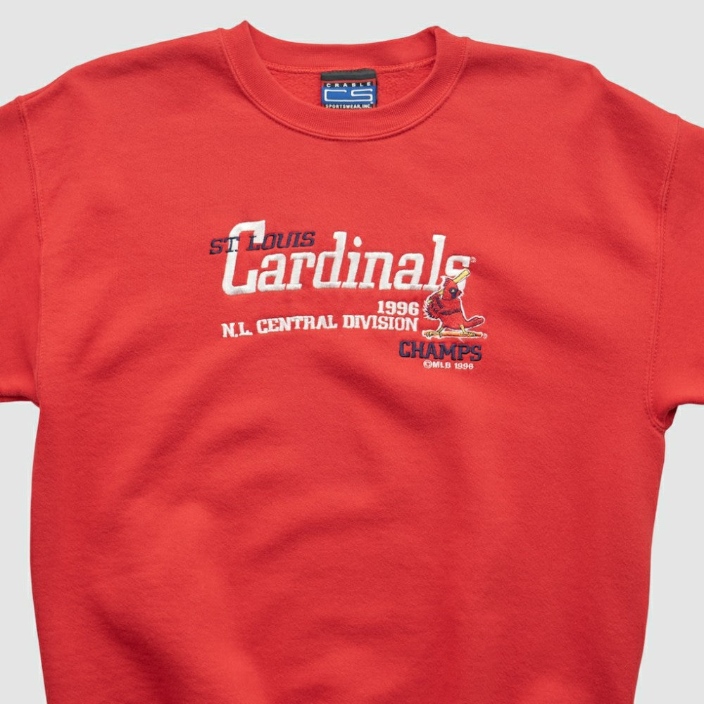 St. Louis Cardinals CS Sportswear 1996 Pullover Sweatshirt - Red - M by Fanatics Real Vintage Pullover