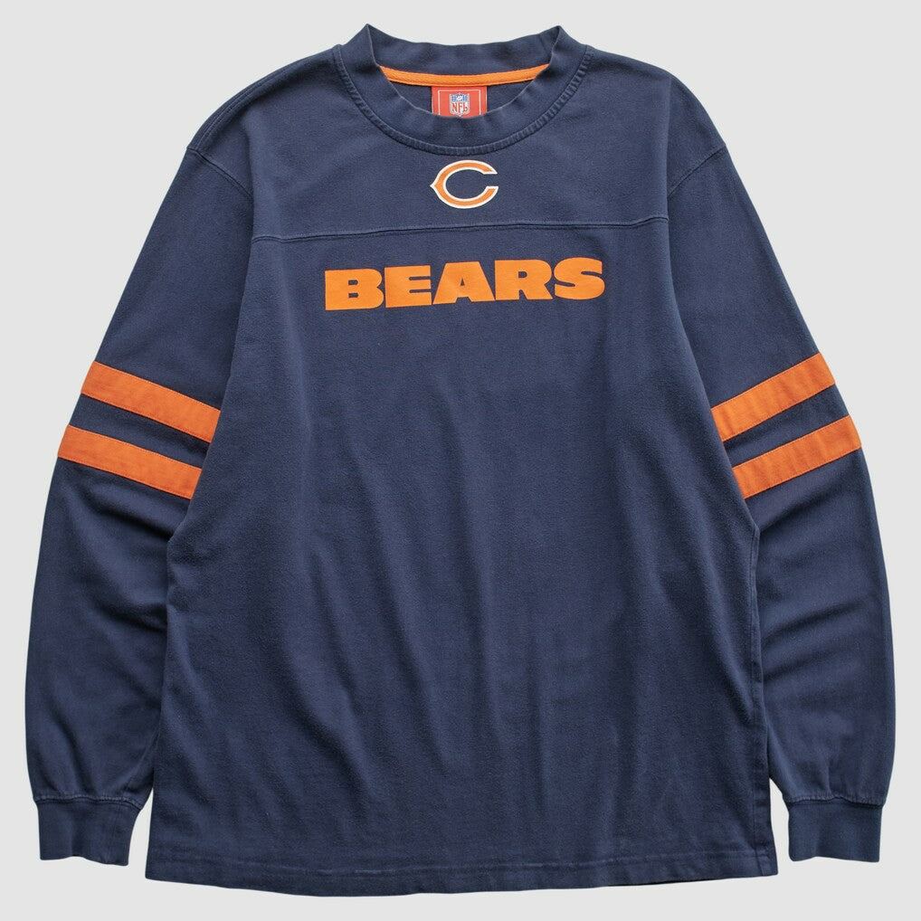 Chicago Bears NFL 2000s Long Sleeve T-shirt Navy Vintage