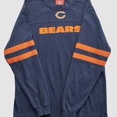 Chicago Bears NFL 2000s Long Sleeve T-shirt Navy Vintage