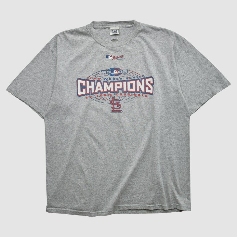 St. Louis Cardinals Lee Apparel 2006 T-shirt - Heather Gray - 2XL by Fanatics Real Vintage T-shirts