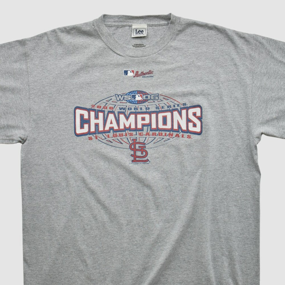 St. Louis Cardinals Lee Apparel 2006 T-shirt - Heather Gray - 2XL by Fanatics Real Vintage T-shirts
