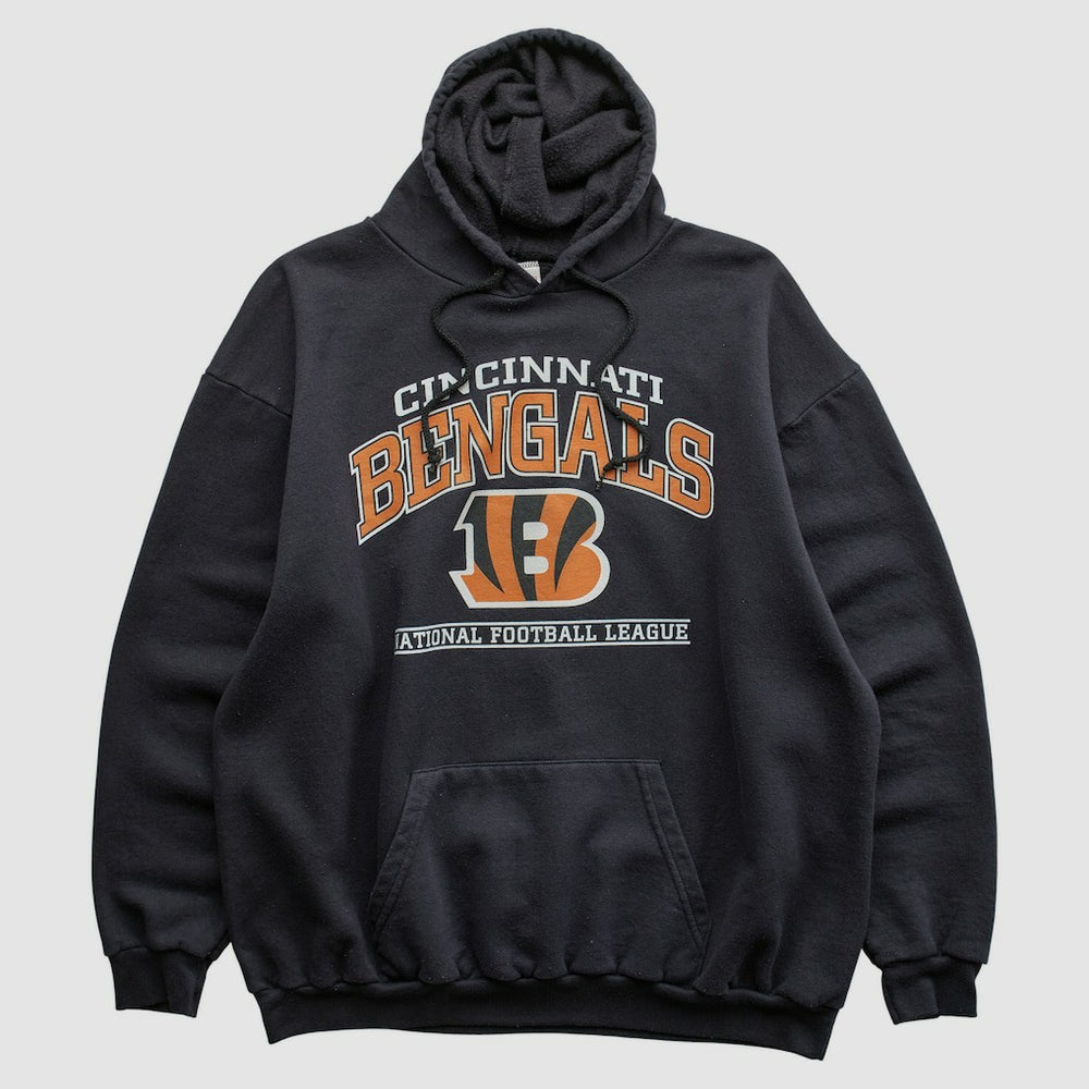 Cincinnati Bengals NFL 2010s Hooded Pullover Sweatshirt Black Vintage