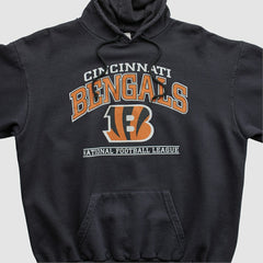 Cincinnati Bengals NFL 2010s Hooded Pullover Sweatshirt Black Vintage