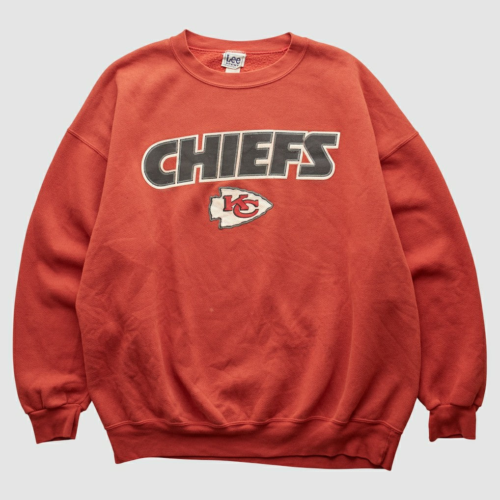 Kansas City Chiefs Lee Sport 2000s Pullover Sweatshirt Red Vintage