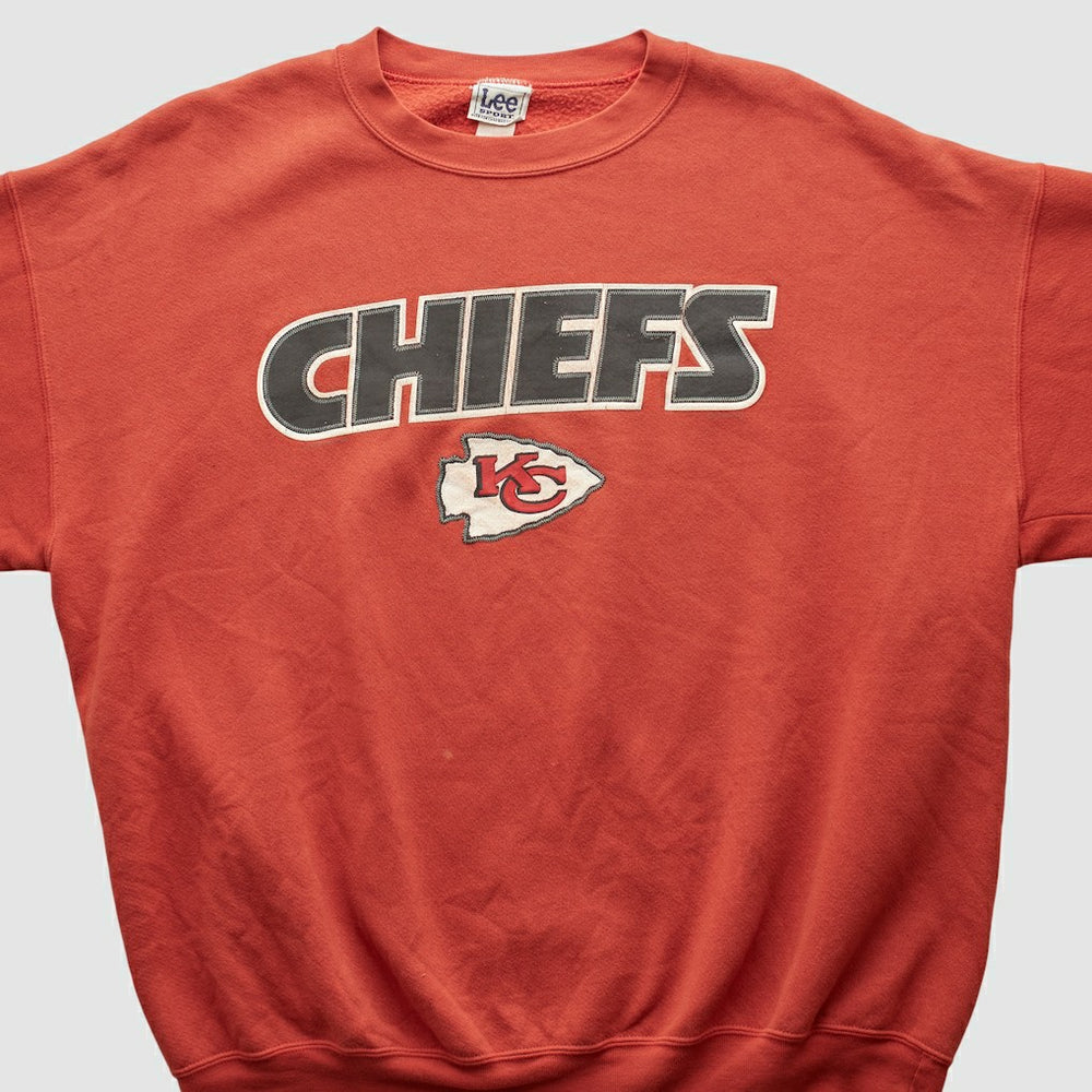 Kansas City Chiefs Lee Sport 2000s Pullover Sweatshirt Red Vintage