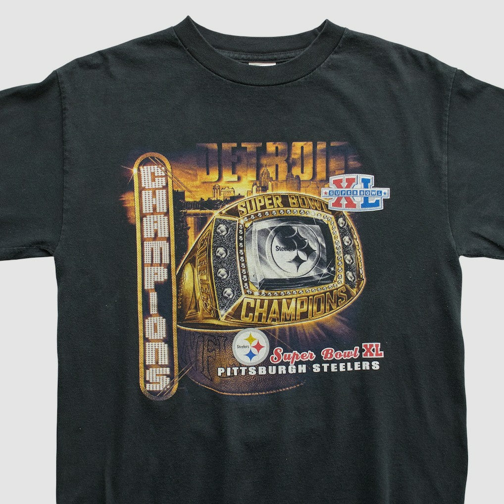 Pittsburgh Steelers Alstyle 2006 Long Sleeve T-shirt Black Vintage