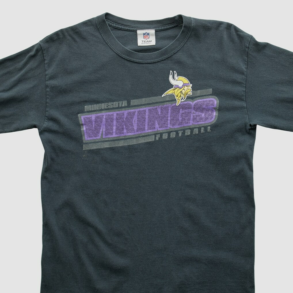Minnesota Vikings NFL 2010s Long Sleeve T-shirt Charcoal Vintage