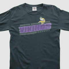 Minnesota Vikings NFL 2010s Long Sleeve T-shirt Charcoal Vintage