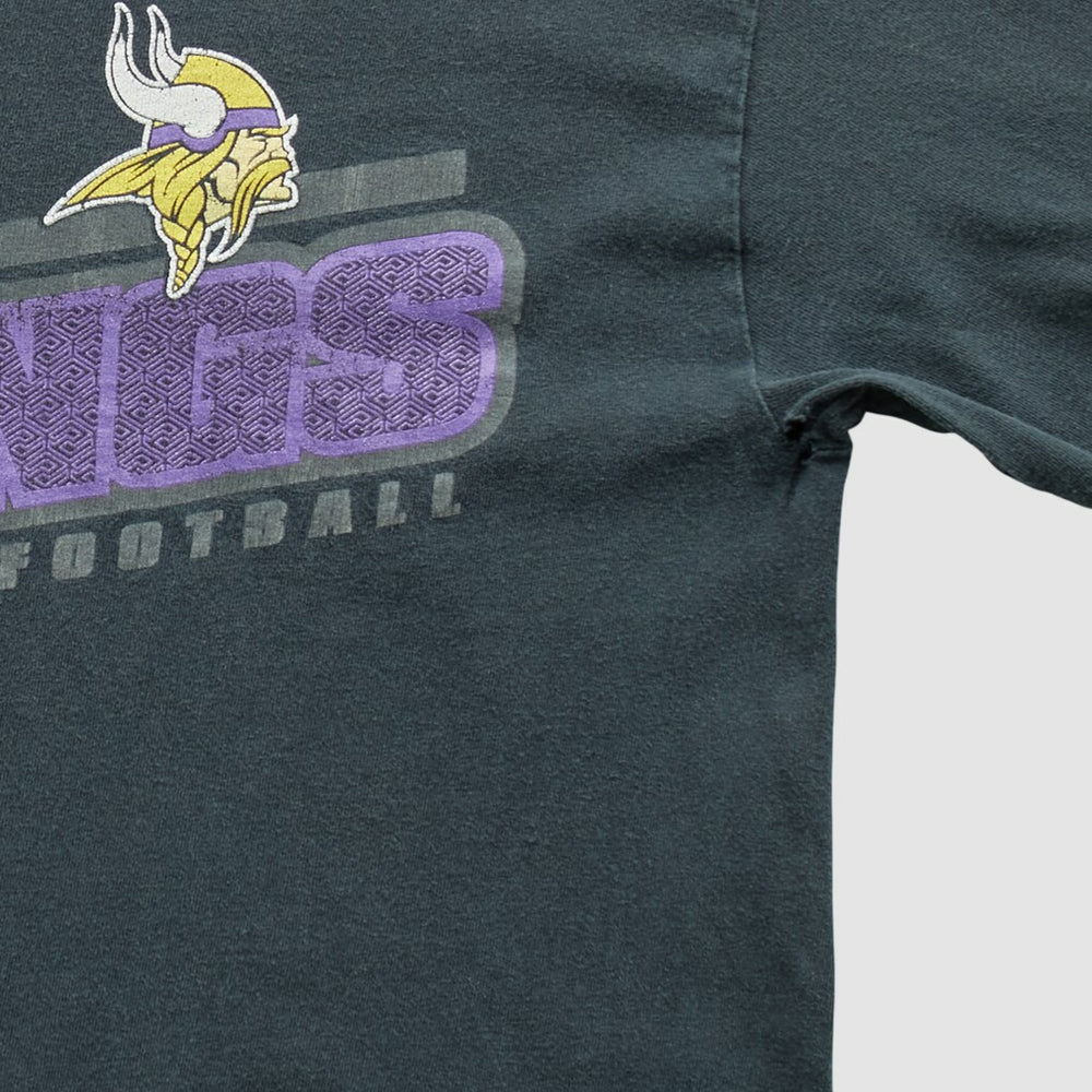 Minnesota Vikings NFL 2010s Long Sleeve T-shirt Charcoal Vintage
