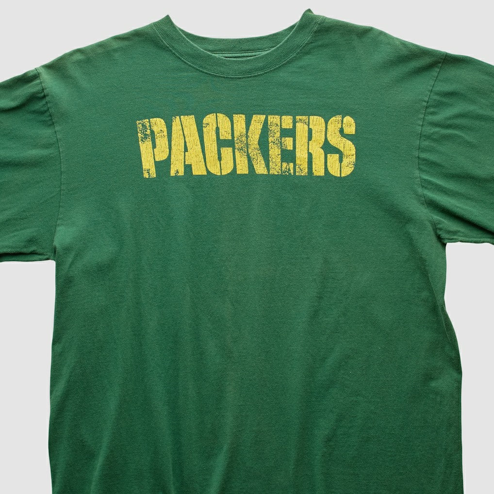 Green Bay Packers Reebok 2000s Long Sleeve T-shirt Green Vintage