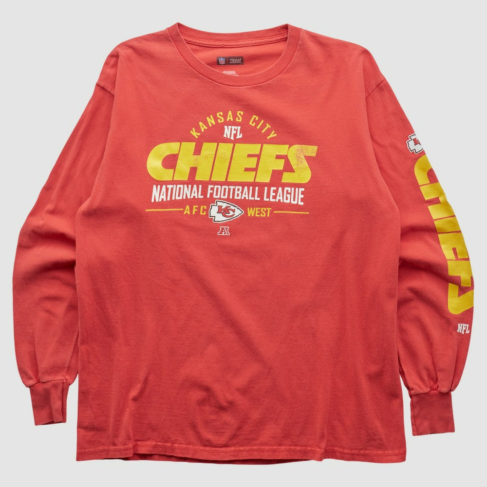 Kansas City Chiefs NFL 2010s Long Sleeve T-shirt Red Vintage