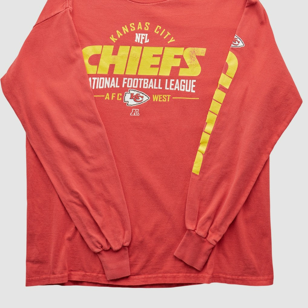 Kansas City Chiefs NFL 2010s Long Sleeve T-shirt Red Vintage