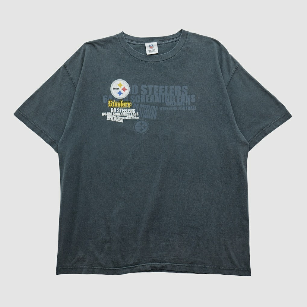 Pittsburgh Steelers NFL 2010s T-shirt Charcoal Vintage