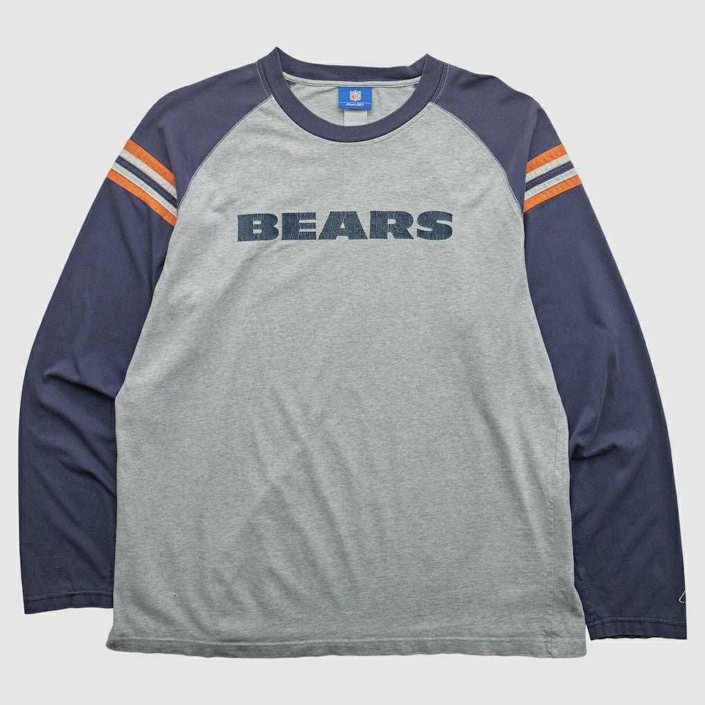 Chicago Bears NFL 2000s Long Sleeve T-shirt Heather Gray Vintage