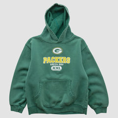Green Bay Packers NFL 2000s Hooded Sweatshirt Green Vintage