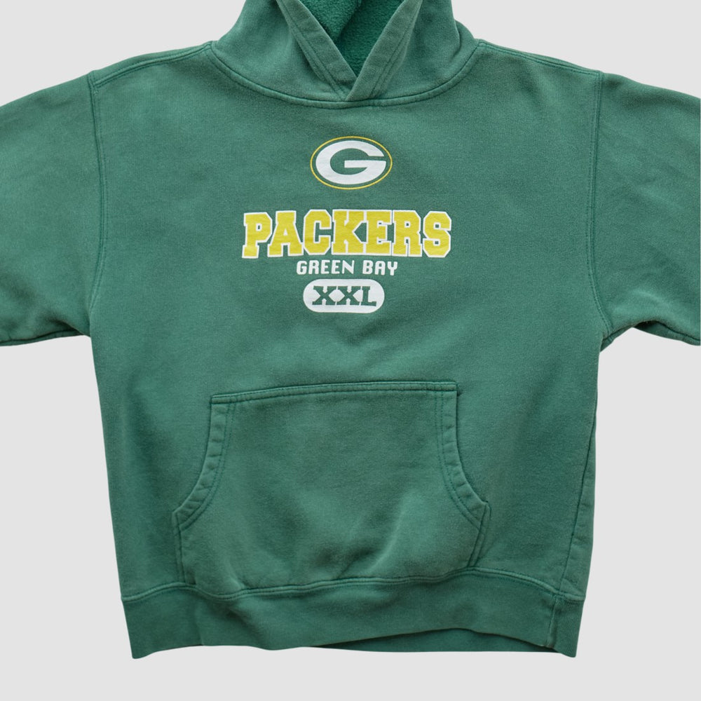 Green Bay Packers NFL 2000s Hooded Sweatshirt Green Vintage