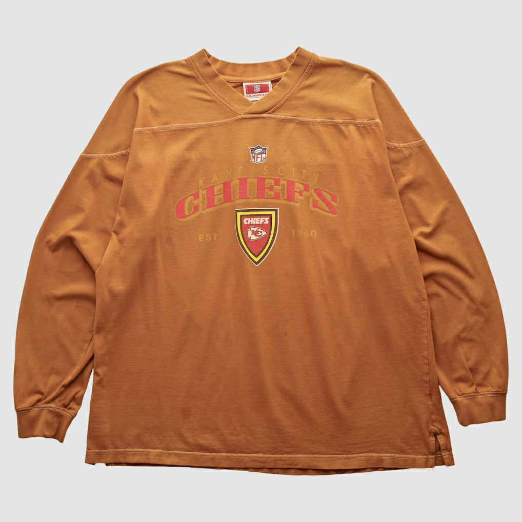 Kansas City Chiefs NFL 2000s Pullover Sweatshirt Brown Vintage