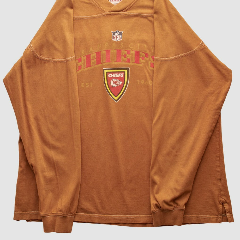Kansas City Chiefs NFL 2000s Pullover Sweatshirt Brown Vintage