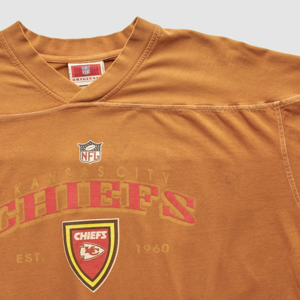 Kansas City Chiefs NFL 2000s Pullover Sweatshirt Brown Vintage