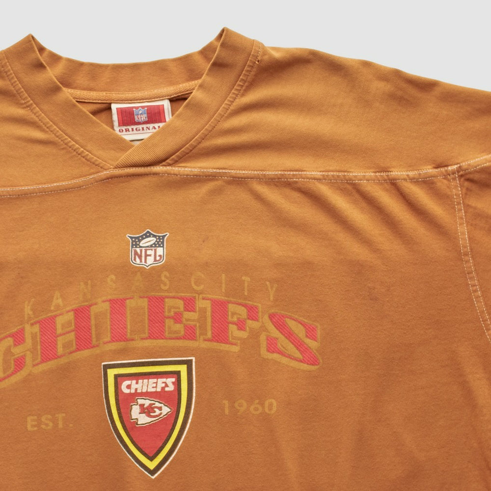 Kansas City Chiefs NFL 2000s Pullover Sweatshirt Brown Vintage