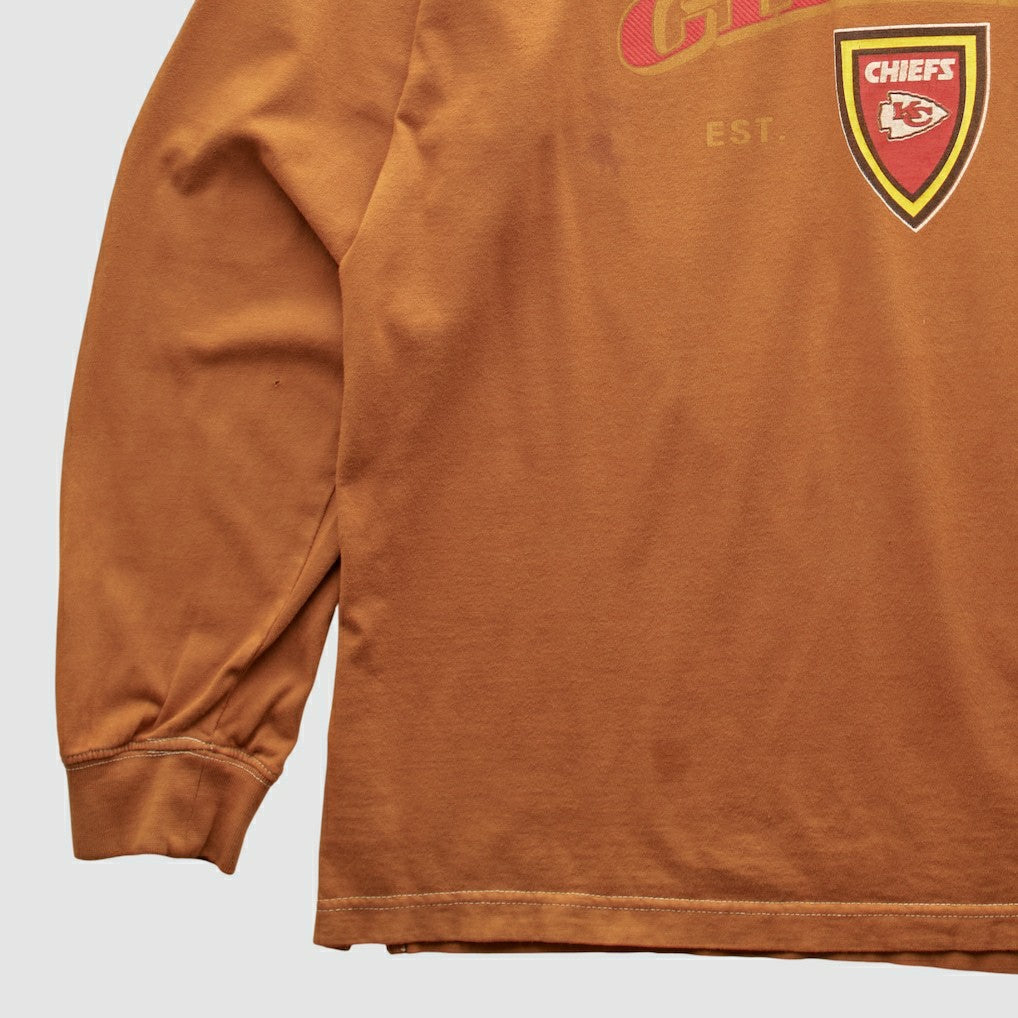 Kansas City Chiefs NFL 2000s Pullover Sweatshirt Brown Vintage