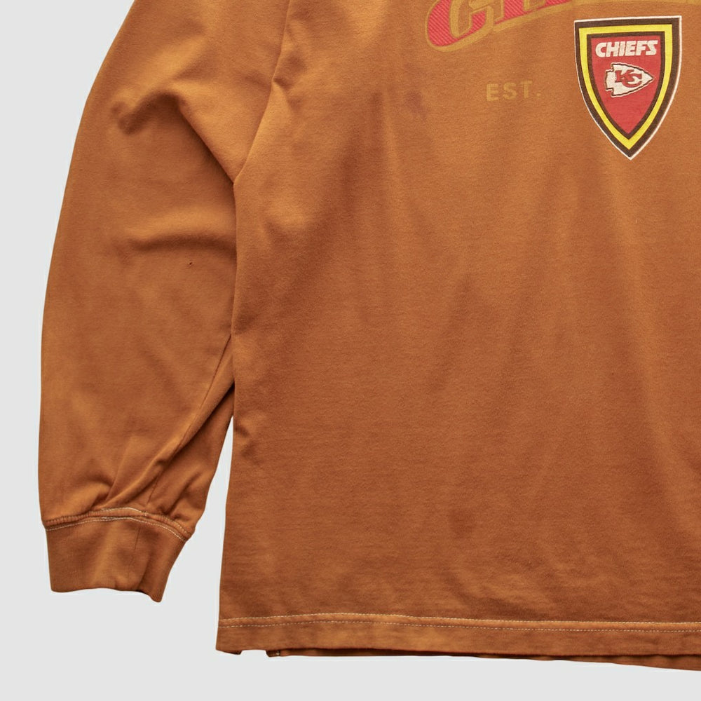 Kansas City Chiefs NFL 2000s Pullover Sweatshirt Brown Vintage
